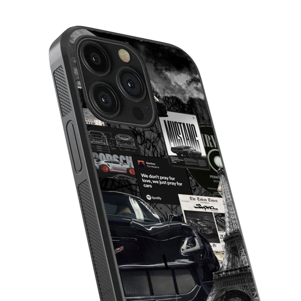 Pray for Cars – Midnight Racer Glass Case