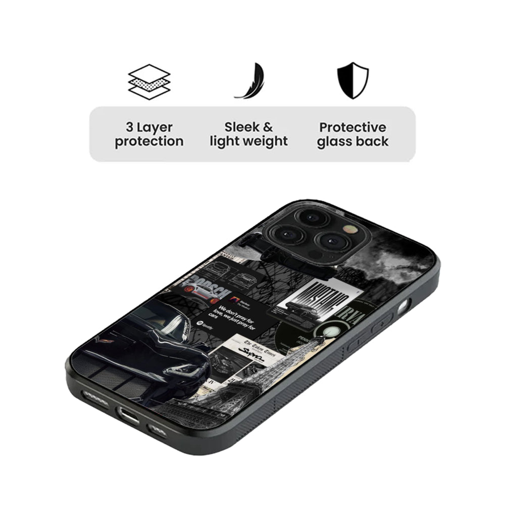 Pray for Cars – Midnight Racer Glass Case