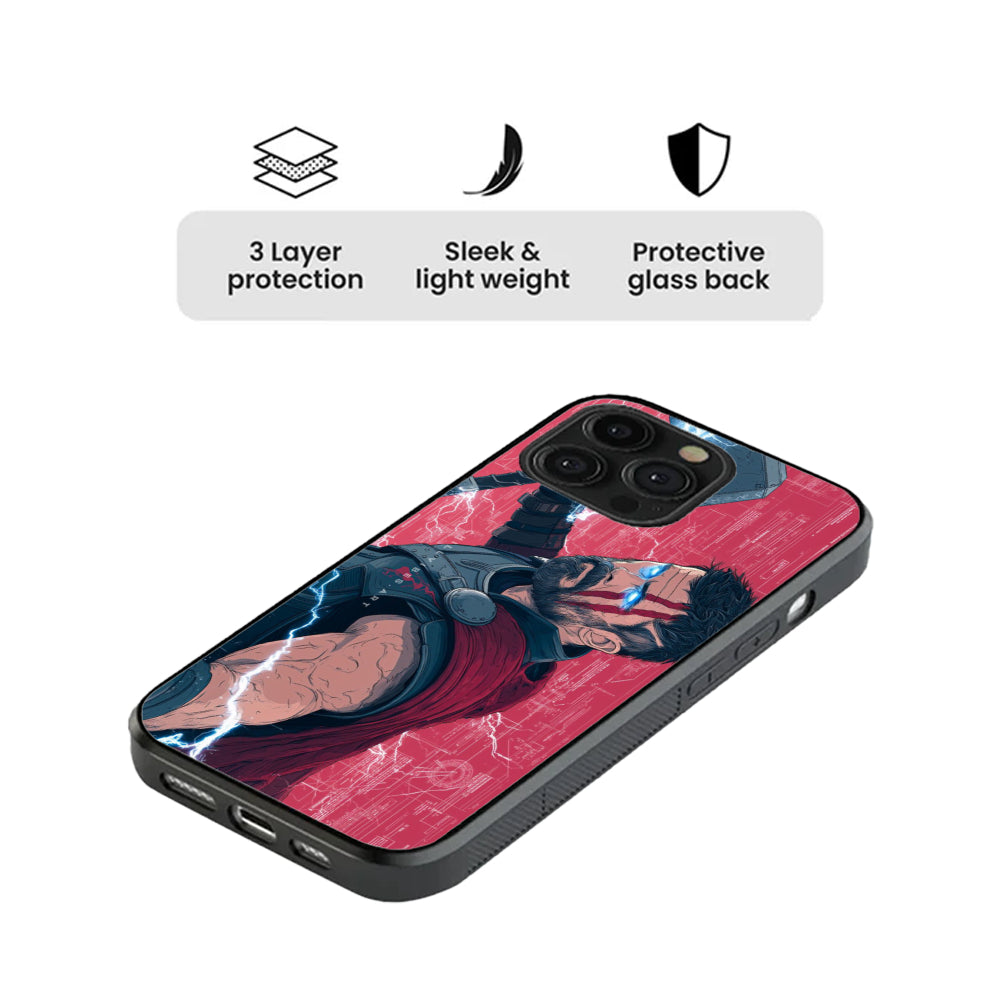 The God of Thunder Glass Case