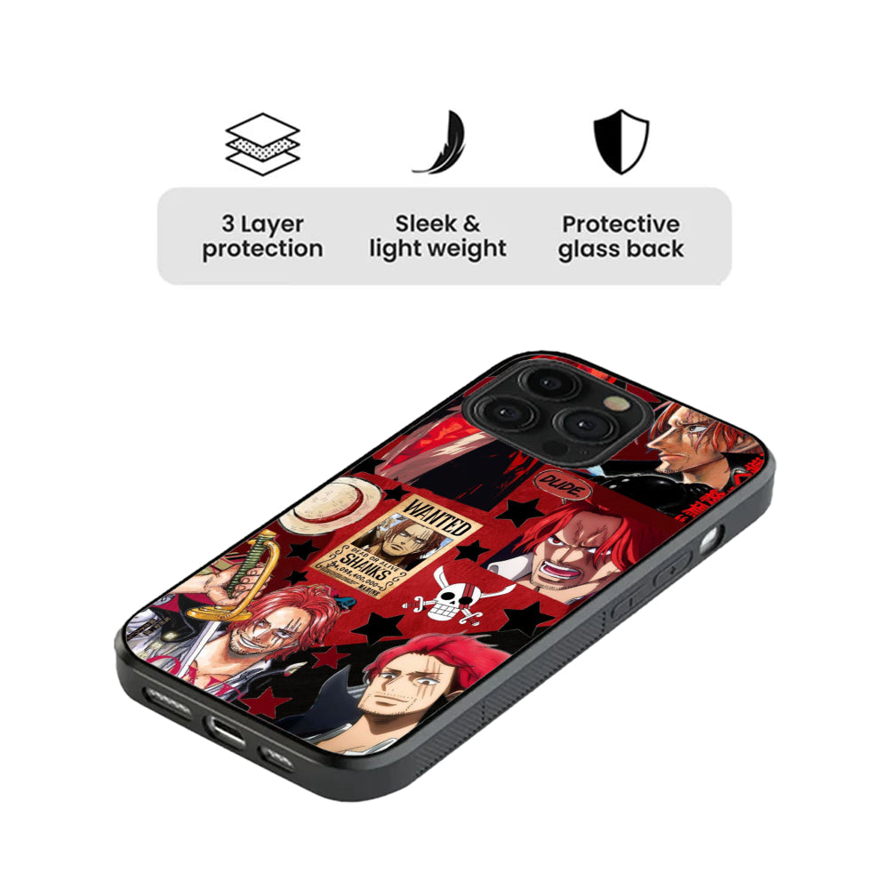 Shanks (The Red-Haired Emperor) - ONEPIECE Glass Case