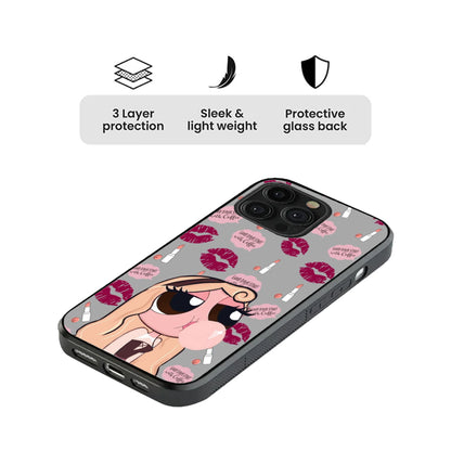 Sassy Latte Queen Glass Case