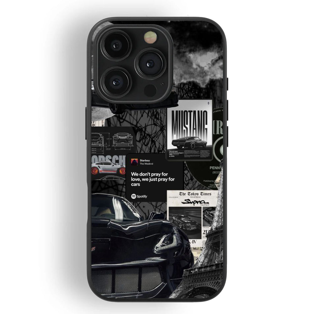 Pray for Cars – Midnight Racer Glass Case